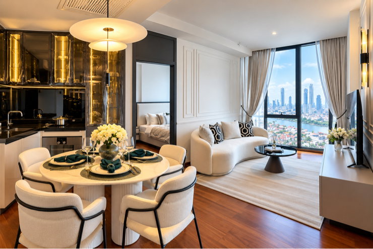 picture For Rent  One Altitude Charoenkrung | 2 Bedrooms | Fully Furnished - 1/9