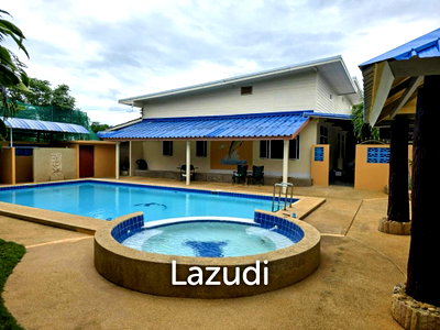 บ้านเดี่ยว วัดเขาดิน ประจวบคีรีขันธ์ : บ้านเดี่ยวสระว่ายน้ำส่วนตัวชั้นเดียวในวังพง ปราณบุรี