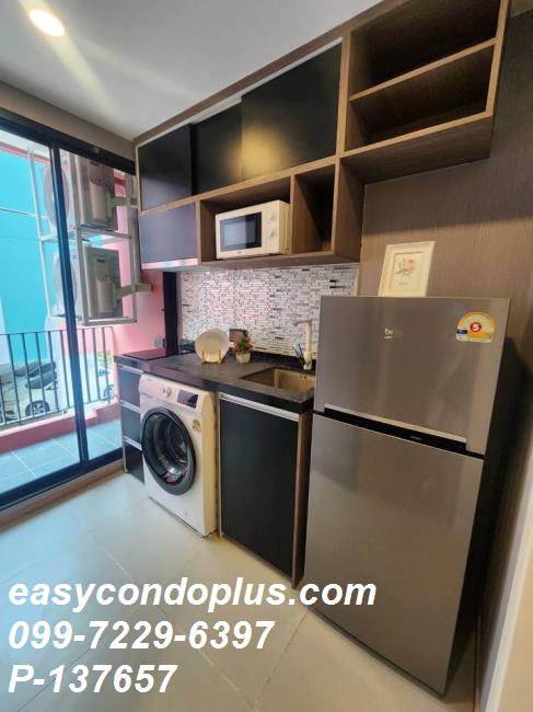 รูป 💥 [𝐏-𝟏𝟑𝟕𝟔𝟓𝟕] FORRENT : Cibic Ratchada 32 แต่งสวยอบอุ่นน่าอยู่! ใกล้ MRT ลาดพร้าว 𝟏𝟒,𝟓𝟓𝟎/ด. | Line ID @easycondoplus | 099-229-6397 - รูปที่ 7/9
