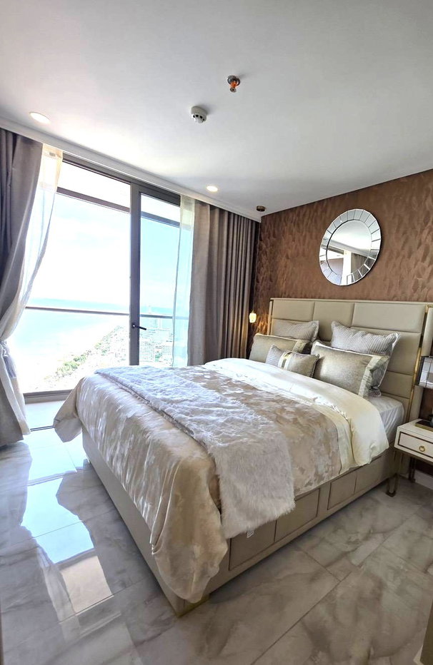 รูป วิวทะเลจากห้องนอน | Copacabana Beachfront Jomtien ถนนเลียบหาด ต.หนองปรือ อ.บางละมุง จ.ชลบุรี | #TPI-3323 - รูปที่ 3/19
