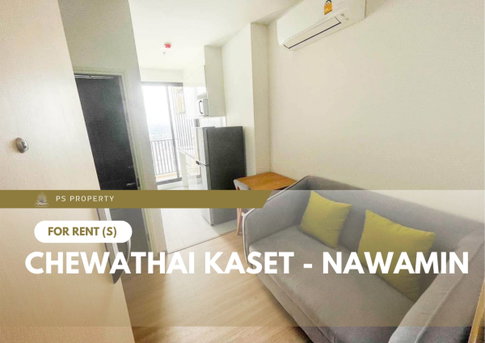 For Rent 📍 Chewathai Kaset - Nawamin 📍 Fully furnished and equipped with appliances; near Central Ladprao.