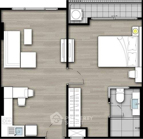 รูป ใกล้ MRT บางกระสอ 60 ม. คอนโด 1 ห้องนอน ชั้น 15 The Hotel Serviced Condo (ID 3354356) - รูปที่ 2/8