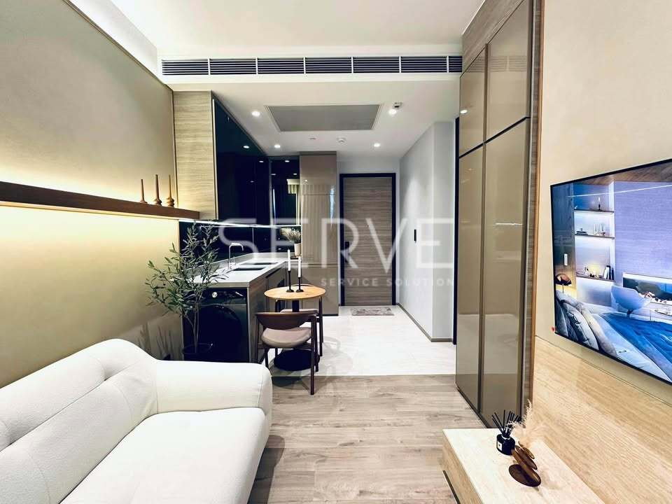 รูป 🔥ห้องกว้าง 1นอน มีอ่างอาบน้ำ ตกแต่งหรู วิวดี เฟอร์แน่นมาก พร้อมเข้าอยู่ คอนโดใหม่ทำเลดีมาก ใกล้ MRT พหลโยธิน  @ The Crest Park Residences - รูปที่ 1/8