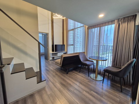🔥( Save Price!! ) Duo Space 1 bedrooms 42 sqm. Knightsbridge Space Rama 9 near MRT Rama 9