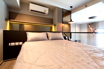 คอนโดให้เช่า : P-140451 ให้เช่า  (คอนโด เดอะ รีเซิร์ฟ พหล-ประดิพัทธ์) | Duplex  | 40 ตร.ม. | ชั้น 10 | วิวเมือง  📞 Line ID: @easythaihome | 085-592-2897