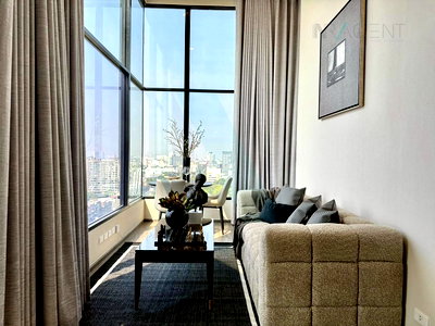 Condos for rent : For Rent Condo SO ORIGIN KASET INTERCHANGE Building 1, Floor 16,Duplex 2 bed room, Room size 49 sqm