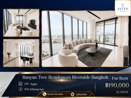 รูปภาพ ✨ Gorgeous Living ! Luxury Riverfront with million-dollar Panoramic Views, near ICONSIAM. Fully furnished - Ready to move in! ✨