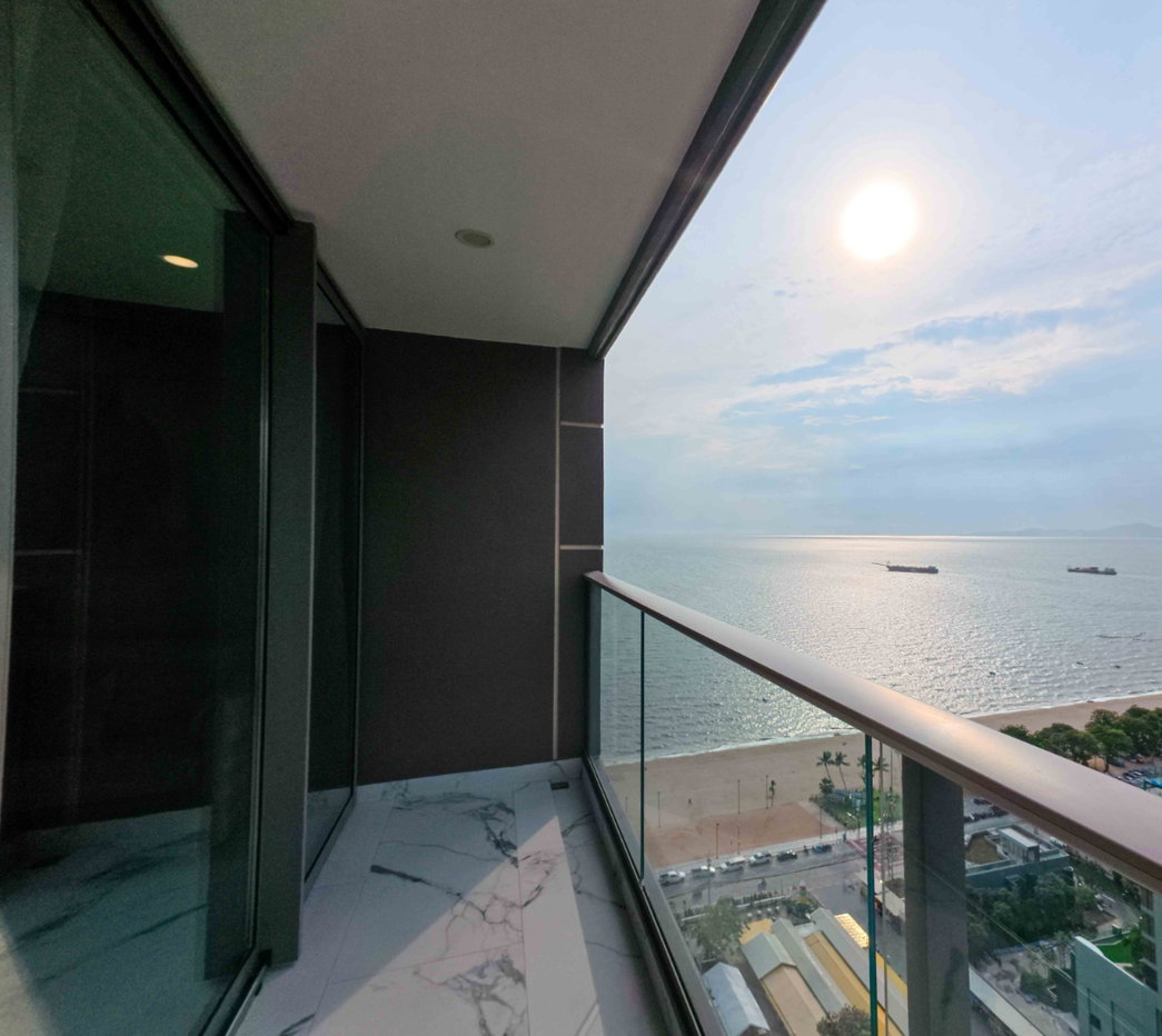 รูป วิวทะเลจากห้องนอน | Copacabana Beachfront Jomtien ถนนเลียบหาด ต.หนองปรือ อ.บางละมุง จ.ชลบุรี | #TPI-3323 - รูปที่ 2/19