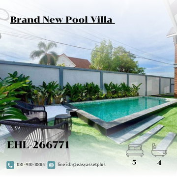 266771-Brand New Pool Villa Toongklom-Talman เช่า 95,000 บาท/เดือน | พื้นที่ใช้สอย 280 ตร.ม. | ต.หนองปรือ อ.บางละมุง จ.ชลบุร