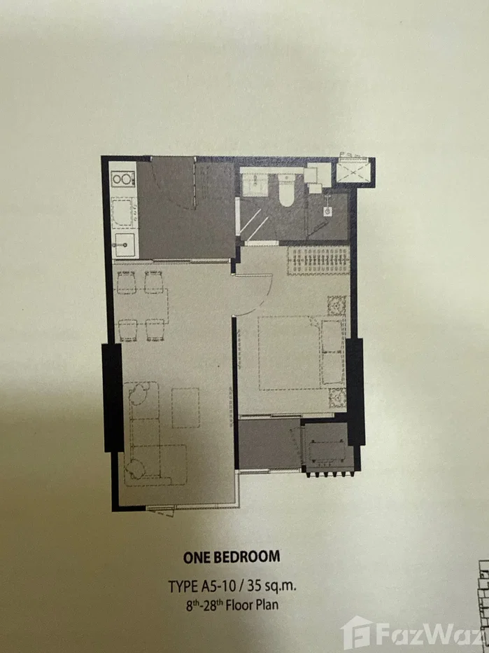 รูป คอนโดให้เช่า 1 ห้องนอน ในโครงการ ริธึ่ม เอกมัย เอสเตท 6824080 - รูปที่ 7/34