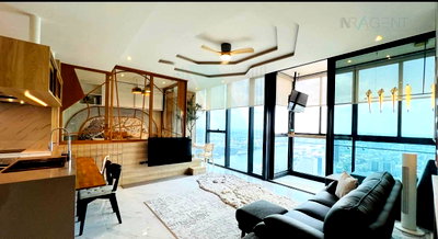 Condos for rent : For Rent Condo CANAPAYA RESIDENCES Building 1, Floor 48,2 bed room, Room size 106 sqm