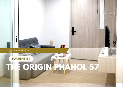 คอนโดให้เช่า : ให้เช่า 🔥 The Origin Phahol 57 🔥 เฟอร์นิเจอร์ และ เครื่องใช้ไฟฟ้าครบ ใกล้ BTS พหลโยธิน 59