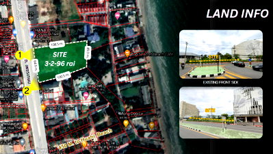 ที่ดิน สถานีขนส่งหัวหิน : ขายที่ดิน ใกล้โรงพยาบาลกรุงเทพหัวหิน ติดถนนเพชรเกษม หัวหิน ประจวบคีรีขันธ์ 📢