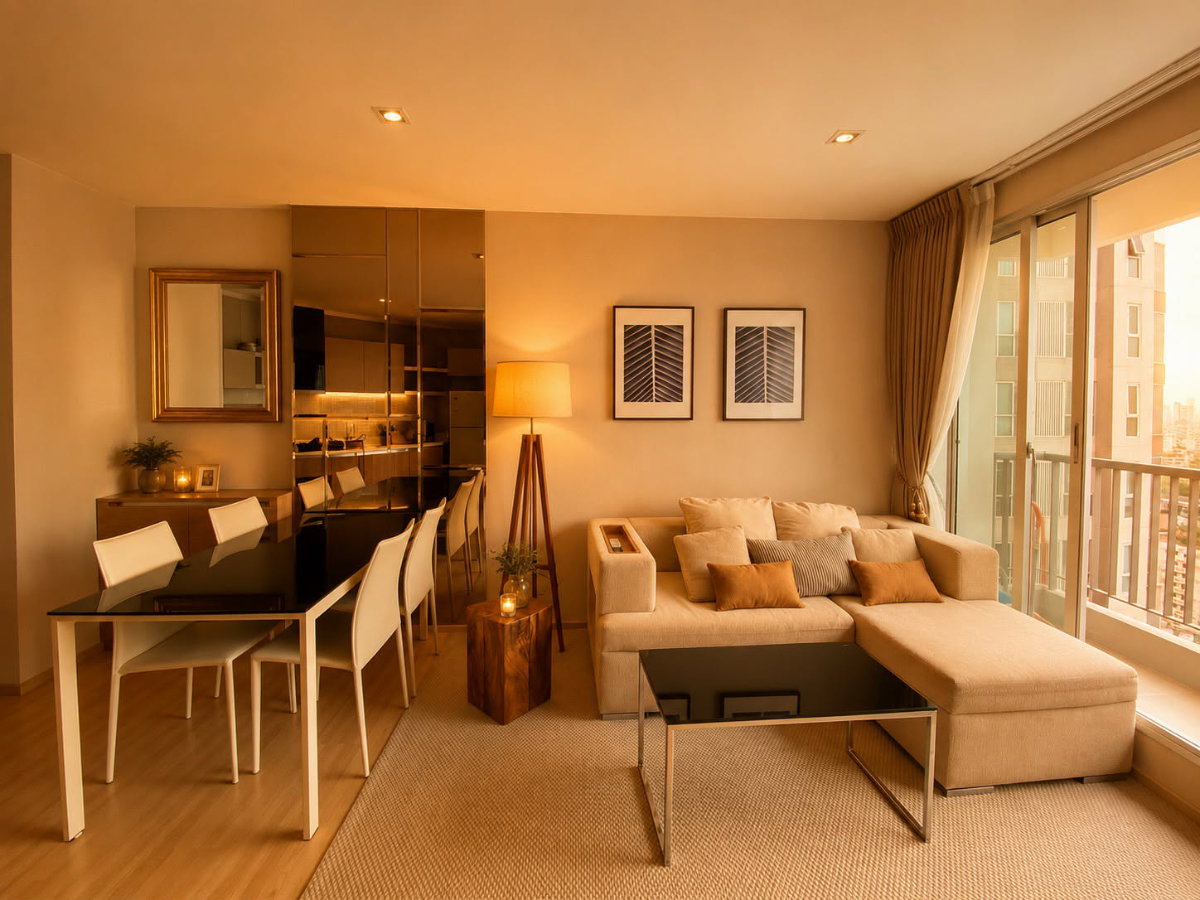 รูป 🌇Rhythm Sathorn 21 for Rent " BTS Taksin 250 m. " (ให้เช่าคอนโดริธึ่มสาทร) Special Size corner unit - รูปที่ 7/7