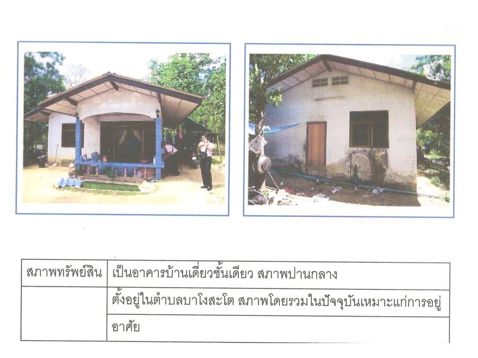 รูป ที่ดินพร้อมสิ่งปลูกสร้าง 50 ตร.วา ระแงะ นราธิวาส 384,000 - รูปที่ 3/3