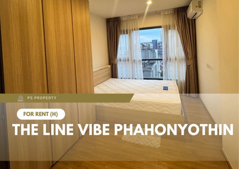 For Rent 🔥 The Line Vibe Phahonyothin 🔥 Fully furnished and equipped with appliances; close to two skytrain lines.