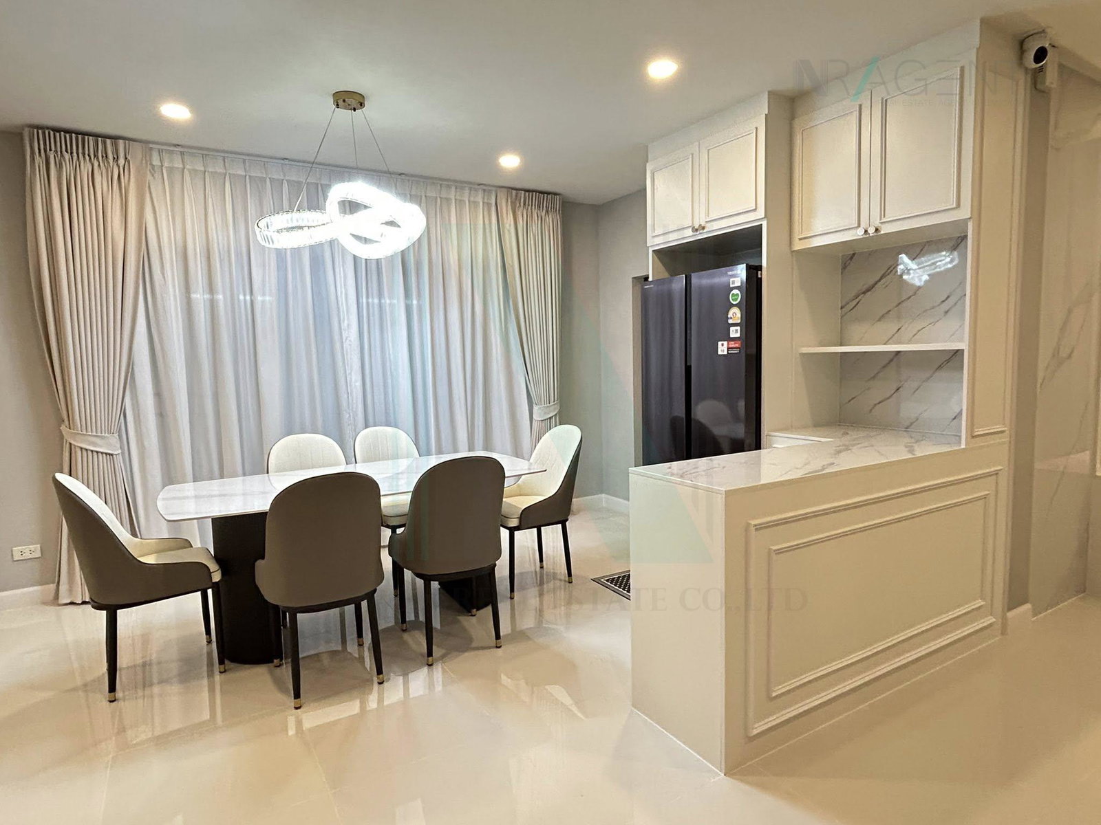 4-bed house for rent, 275 sqm, 65 sq wah, The City Ramintra 3