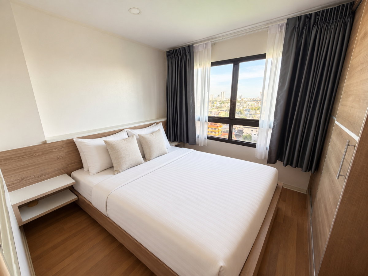 รูป ให้เช่า LPN รัชดา–ท่าพระ ชั้น 15 ห้อง Renovate ใหม่ เฟอร์ครบ ห้องน้ำใหม่ เจ้าของปล่อยเอง - รูปที่ 4/11