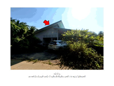 บ้านเดี่ยว สถาบันการเรียนรู้เพื่อปวงชน : ที่ดินพร้อมสิ่งปลูกสร้าง 87 ตร.วา บางคนที สมุทรสงคราม 1.3M