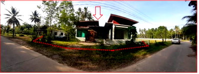 ที่ดิน ชุมพร : ที่ดินพร้อมสิ่งปลูกสร้าง 316 ตร.วา เมืองชุมพร ชุมพร 2.9M