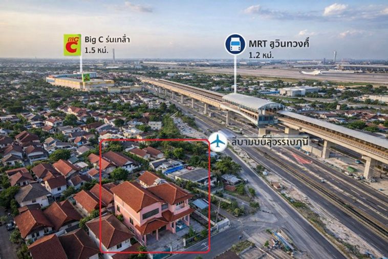 ให้เช่าทาวน์โฮม 4 ห้องนอน 250 ตร.ม. 65 ตร.ว. เขตมีนบุรี