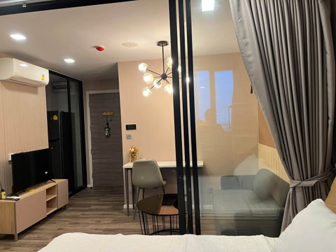 🔥 For Rent: Atmoz Ratchada-Huai Khwang 🔥  🏡 2 Bedrooms, 1 Bathroom, Size 35 sq.m.