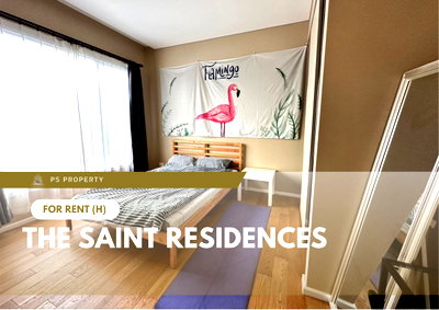 Condos for rent : For Rent 📍 The Saint Residences 📍 Fully furnished and equipped with appliances; near BTS Ha Yaek Lat Phrao.