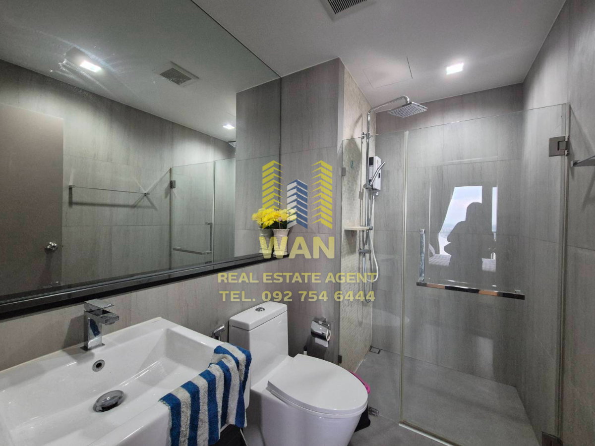 รูป ให้เช่า The politan aqua ชั้น 36 ขนาด 30 ตร.ม. วิวแม่น้ำ เกาะเกร็ด เฟอร์นิเจอร์เครื่องใช้ไฟฟ้าครบพร้อมอยู่ - รูปที่ 12/14