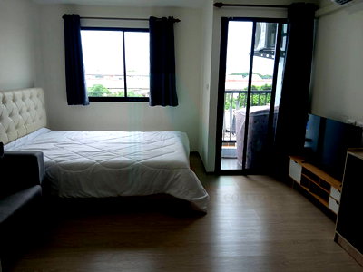 Condos for rent : For Rent Condo WELA RAMKHAMHAENG 186 Building 1, Floor 4,Studio, Room size 23 sqm
