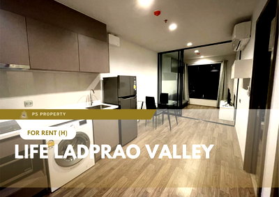 Condos for rent : For Rent ✨ Life Ladprao Valley ✨ Fully furnished and equipped with appliances; near BTS Ha Yaek Lat Phrao / MRT Phahon Yothin.