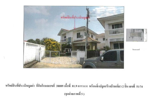 ที่ดินพร้อมสิ่งปลูกสร้าง 81.9 ตร.วา แลนซิโอ เคหะร่มเกล้า 64 เขตลาดกระบัง กรุงเทพมหานคร 4.4M