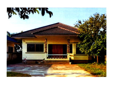 บ้านเดี่ยว วิทยาลัยเทคโนโลยีกรุงธนเชียงราย ไทย-เยอรมัน : ที่ดินพร้อมสิ่งปลูกสร้าง 120 ตร.วา เมืองเชียงราย เชียงราย 1.5M