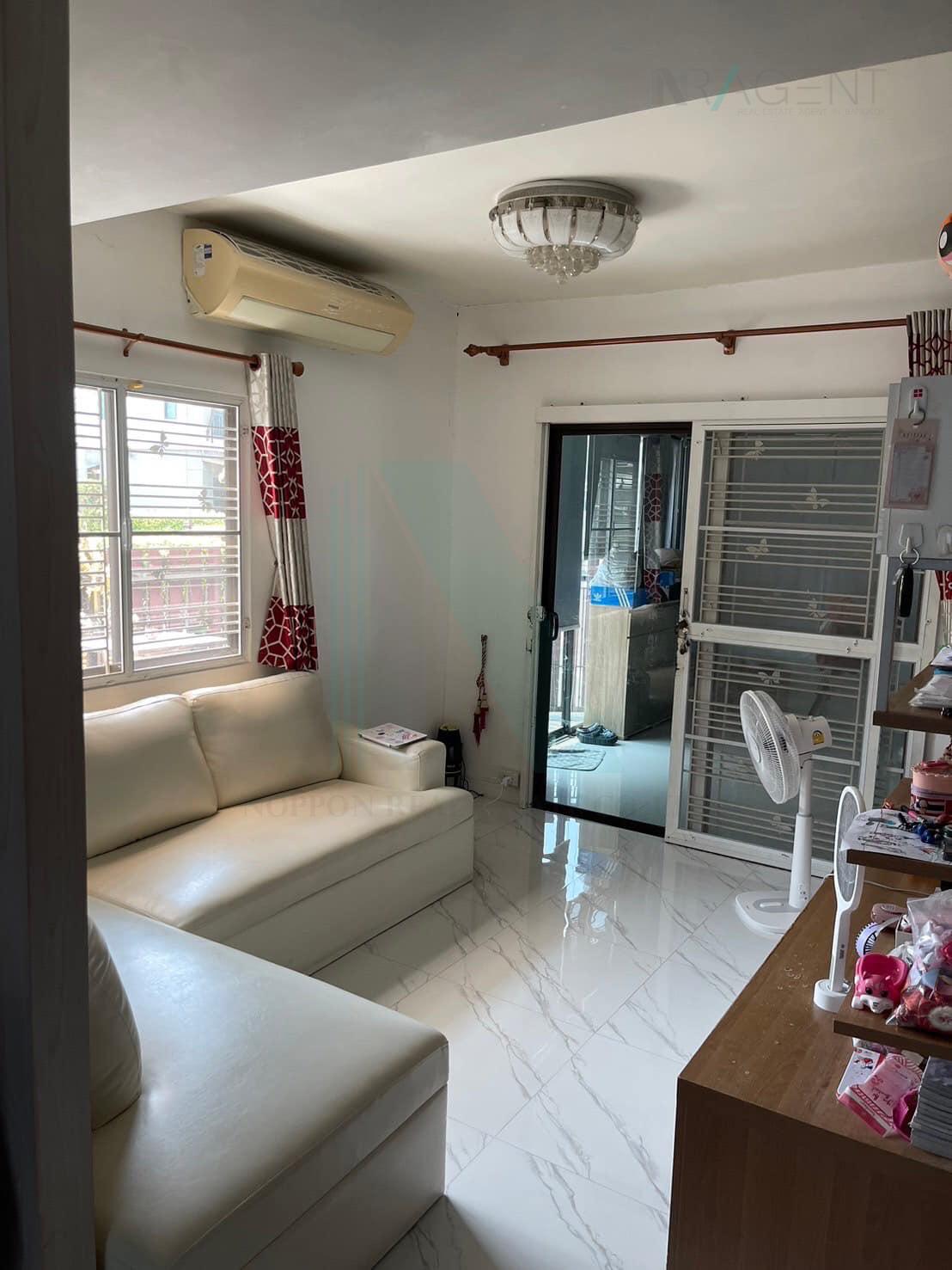 3-bed townhouse for sale, 128 sqm, 32 sq wah, Pruksaville 57 Pattanakarn