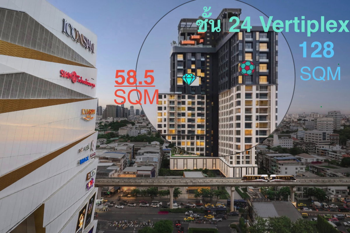 รูป ขายดาวน์คอนโด 2 ชั้น RHYTHM เจริญนคร ไอคอนิค ชั้น 24 ทำเลดี เดินทางสะดวก ใกล้ ไอคอนสยาม - รูปที่ 13/13