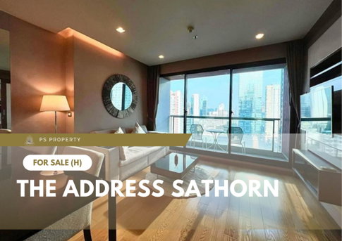 Urgent Sale 📍 The Address Sathorn 📍 Fully furnished and equipped with appliances; near BTS Saint Louis.