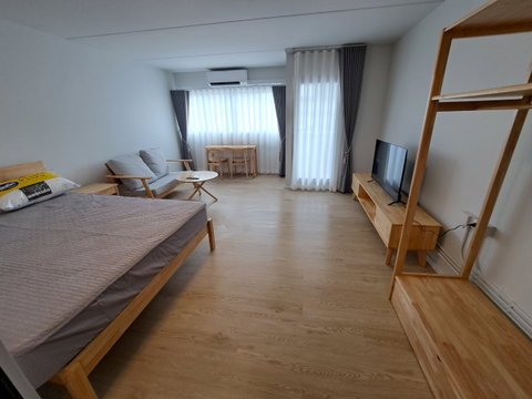 New Room 7th Floor West facing Room, fully furnished including Washing Machine