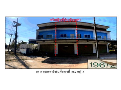 Shophouses for sale Yasothon : SHOP HOUSE 24.4 Sq.w. Loeng Nok Tha Yasothon for 1.4M