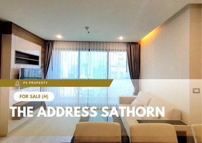Condos for sale : Urgent Sale 🔥 The Address Sathorn 🔥 Fully furnished and equipped with appliances; near BTS Saint Louis.
