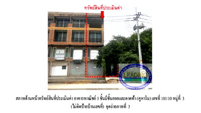 อาคารพาณิชย์ นิคมแก่งคอย : ที่ดินพร้อมสิ่งปลูกสร้าง 35.3 ตร.วา แก่งคอย สระบุรี 3.3M