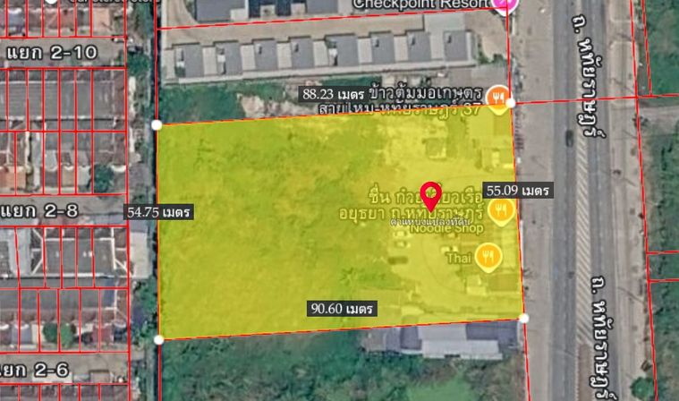 Land for sale, 1356 sq wah, Khlong Sam Wa
