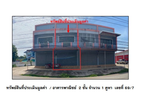 SHOP HOUSE 20 Sq.w. Bang Mun Nak Phichit for 1.6M