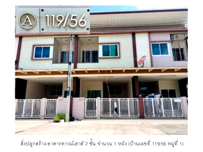 ทาวน์โฮม พิจิตร : ที่ดินพร้อมสิ่งปลูกสร้าง 20 ตร.วา บางมูลนาก พิจิตร 1.4M