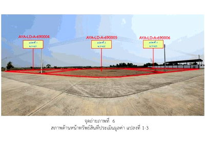 LAND 260 Sq.w. Wang Noi Phra Nakhon Sri Ayutthaya for 4M