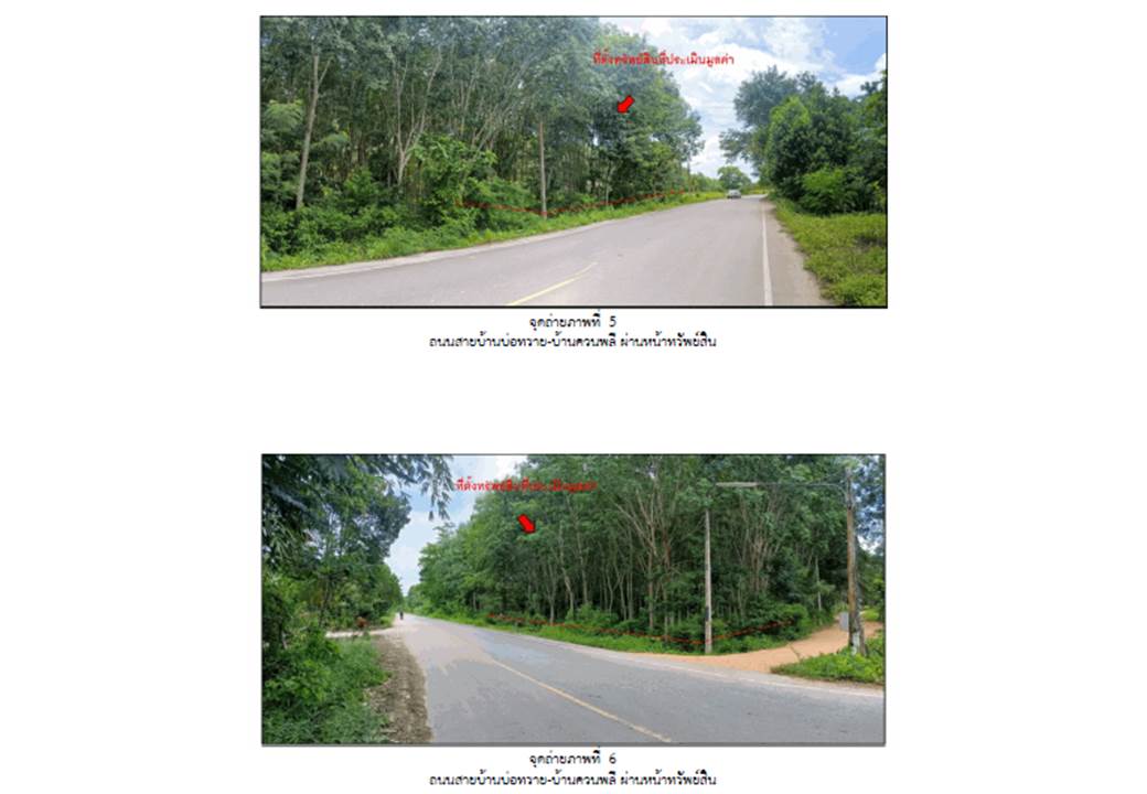 รูป ที่ดิน 305.5 ตร.วา ป่าพะยอม พัทลุง 552,000 - รูปที่ 4/4
