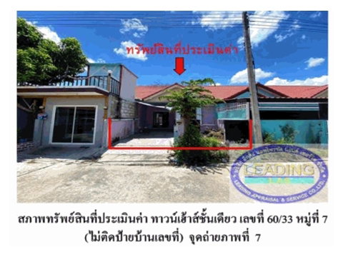 TOWN HOUSE 23 Sq.w. Bang Pa-In Phra Nakhon Sri Ayutthaya for 768,000