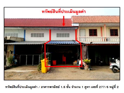Shophouses for sale Phichit : SHOP HOUSE 19.2 Sq.w. Bung Na Rang Phichit for 455,000