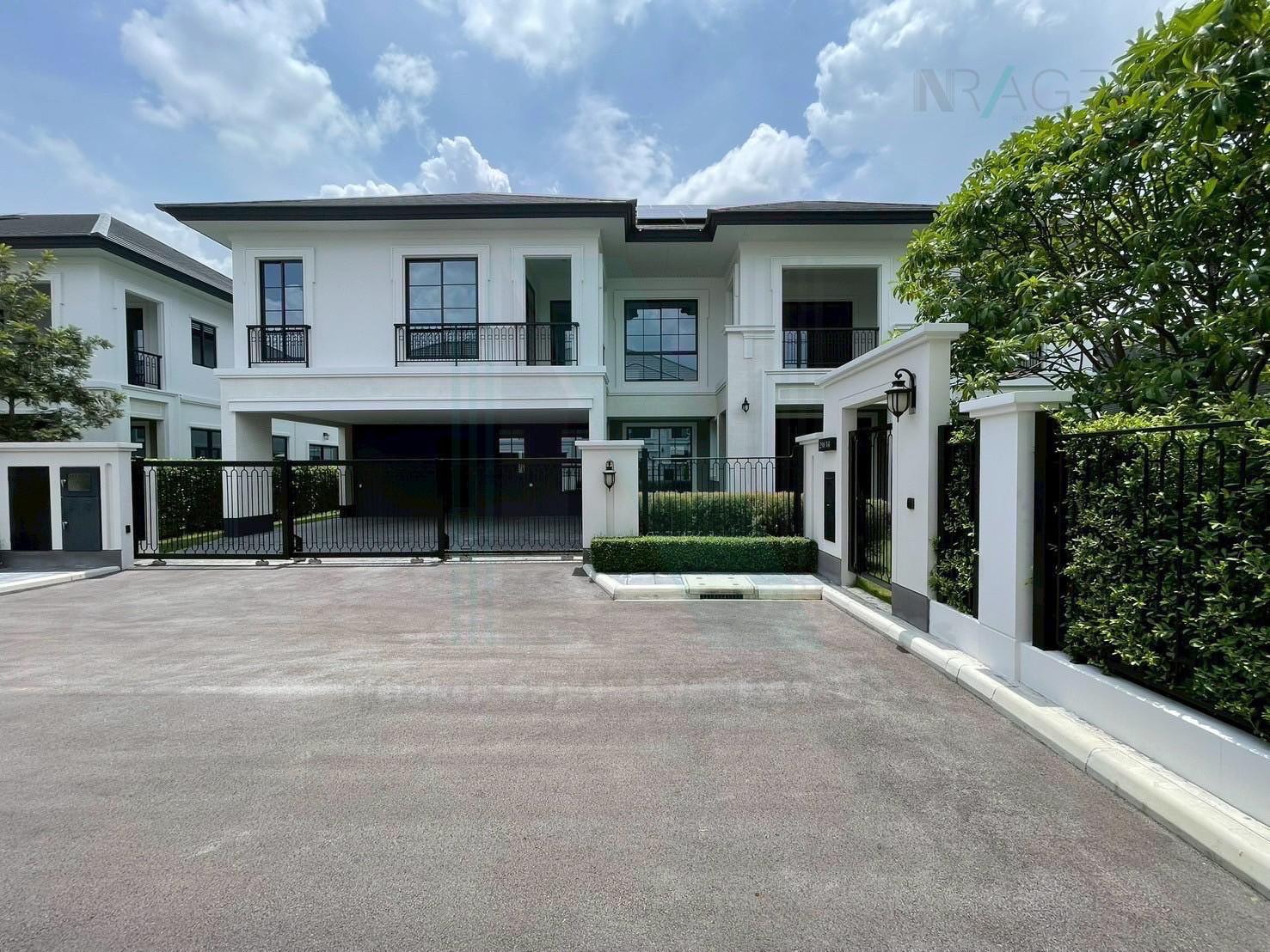 4-bed house for rent, 409 sqm, 109.3 sq wah, The Palm Residences Watcharapol