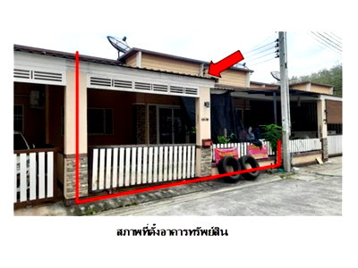 ที่ดิน ปลวกแดง : ที่ดินพร้อมสิ่งปลูกสร้าง 28 ตร.วา หมู่บ้านโชควดี ปลวกแดง ระยอง 1.1M
