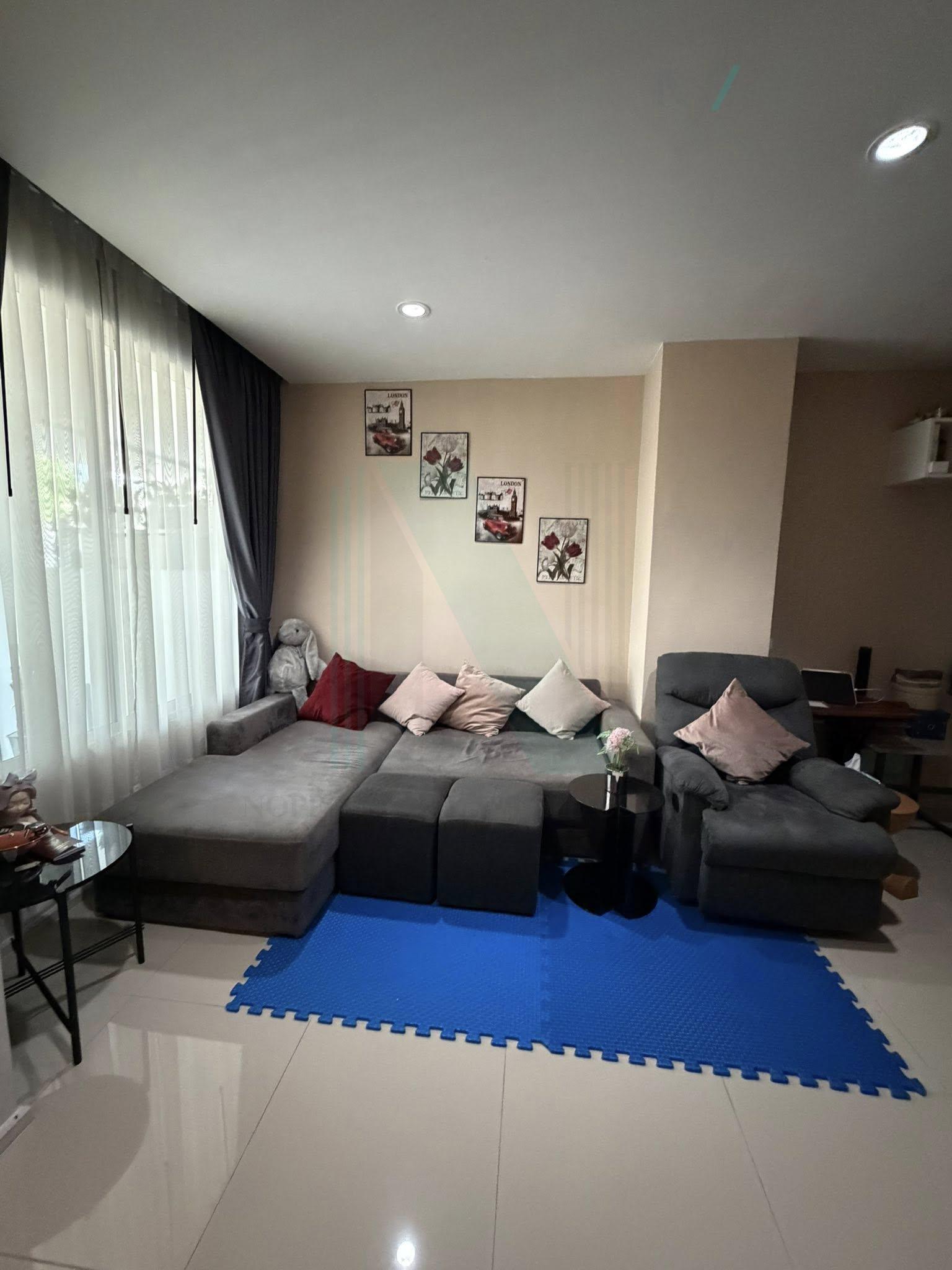 3-bed townhouse for sale, 125 sqm, 17.9 sq wah, Happy ville Donmuang