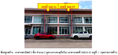 อาคารพาณิชย์ ม.นเรศวร : ที่ดินพร้อมสิ่งปลูกสร้าง 34 ตร.วา เดอะฮาร์โมนี เมืองพิษณุโลก พิษณุโลก 4.6M